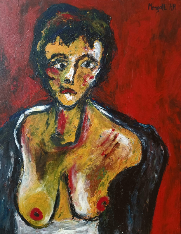 Le Viol, acrylique sur toile, 50 x 61cm, 1998. Image